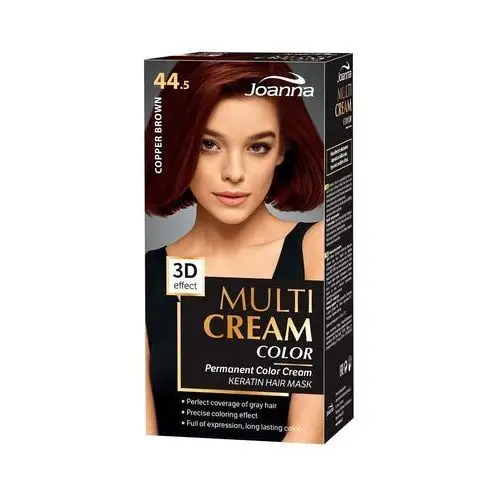Farba do włosów Joanna Multi Cream Color miedziany brąz 44,5