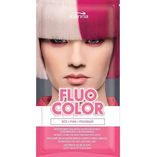 Joanna fluo color szamponetka koloryzująca róż 35g