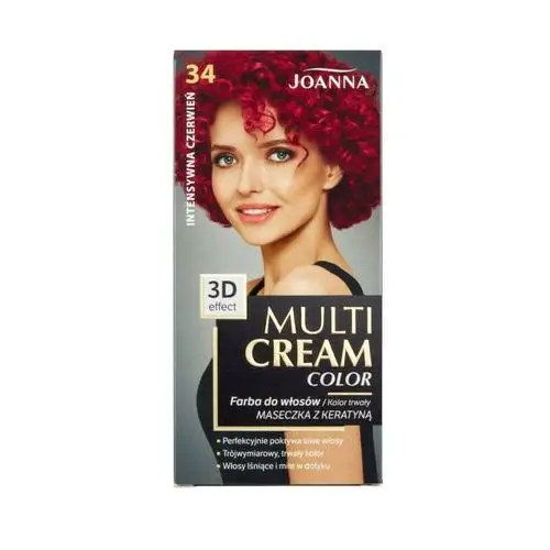 Multi cream color farba nr 34 intensywna czerwień Joanna