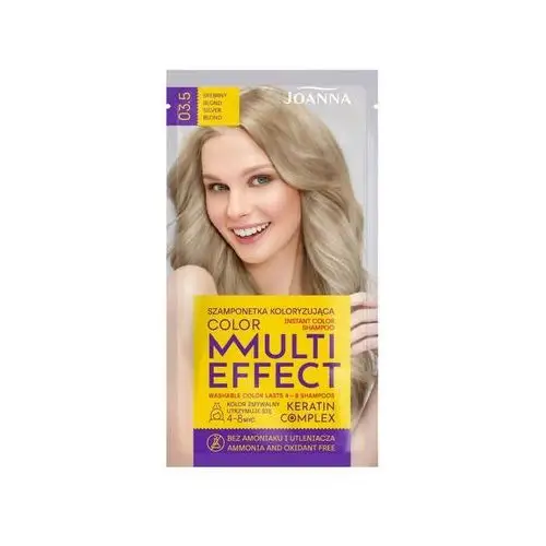 Multi effect color keratin complex szamponetka 03.5 - srebrny blond 35g Joanna