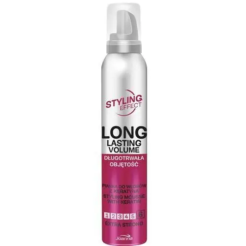 Styling effect pianka do włosów długotrwała objętość extra strong 150ml Joanna