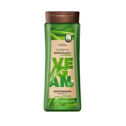Vegan szampon do włosów nawilżający aloes - włosy normalne i suche 300ml Joanna