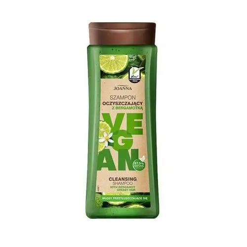 Vegan szampon do włosów oczyszczający bergamotka - włosy przetłuszczające się 300ml Joanna