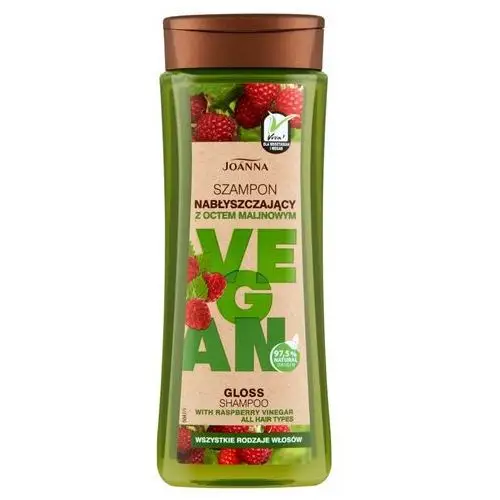 Vegan szampon nabłyszczający z octem malinowym 300 ml Joanna