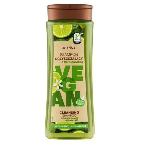 Vegan szampon oczyszczający z bergamotką 300 ml Joanna