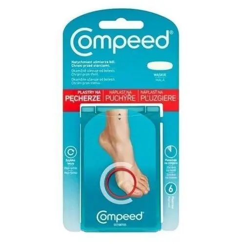 Compeed plastry n/pęcherze wąskie x 6szt. Johnson&johnson