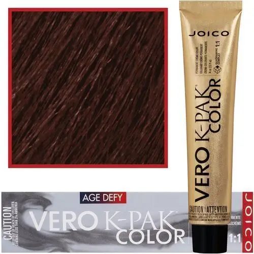 Joico vero k-pak age defy – farba do włosów dojrzałych i siwych do trwałej koloryzacji, 74ml 5nrm+