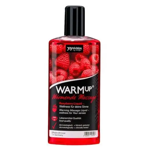 Joydivision warmup - rozgrzewający olejek do masażu - malina (150ml)