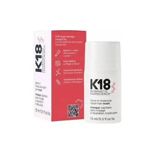 K18 Maska Molecular Repair Leave-In Hair 15ml