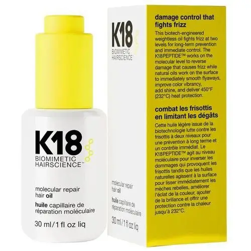 K18 molecular hair oil - regenerujący olejek do włosów zniszczonych, 30ml