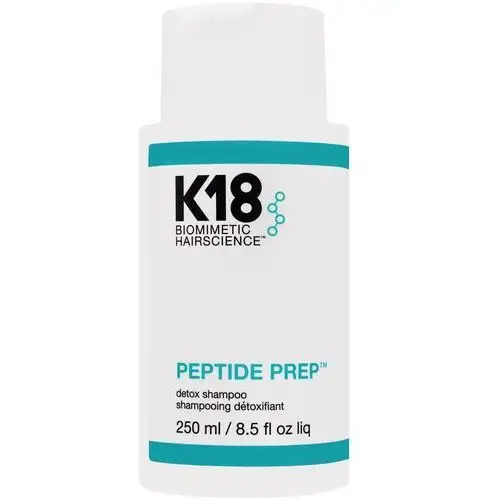 Peptide prep detox shampoo – oczyszczająco-detoksujący wegański szampon do włosów, 250ml K18