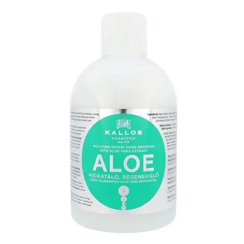 Kallos aloe vera moisture repair shine shampoo 1000ml w szampon do włosów