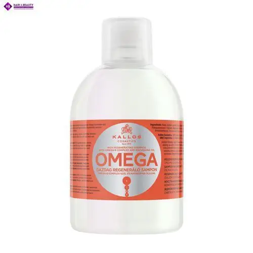 Kallos omega hair shampoo 1000ml w szampon do włosów