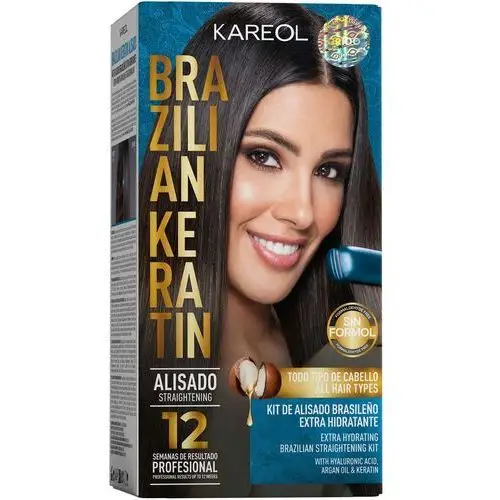 Kareol Brazilian Keratin Extra Hydra Kit - nawilżający zestaw do keratynowego prostowania