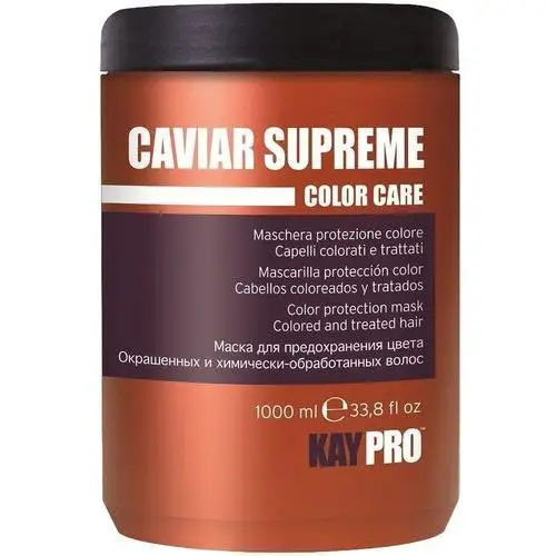 KayPro Caviar Supreme Color Care - maska do włosów farbowanych, 1000ml