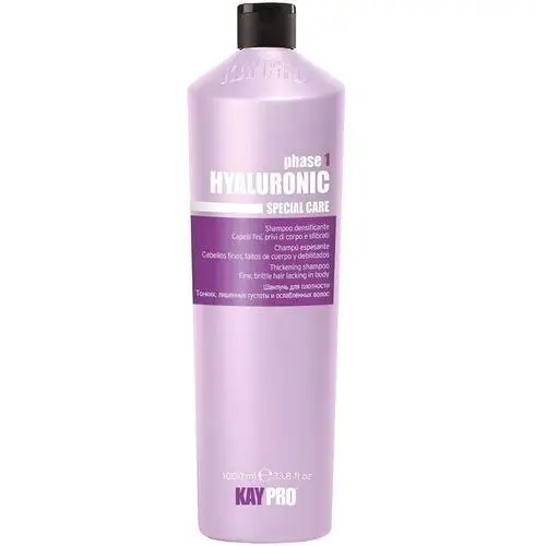 KayPro Hyaluronic Shampo - szampon dodający włosom objętości, 1000ml