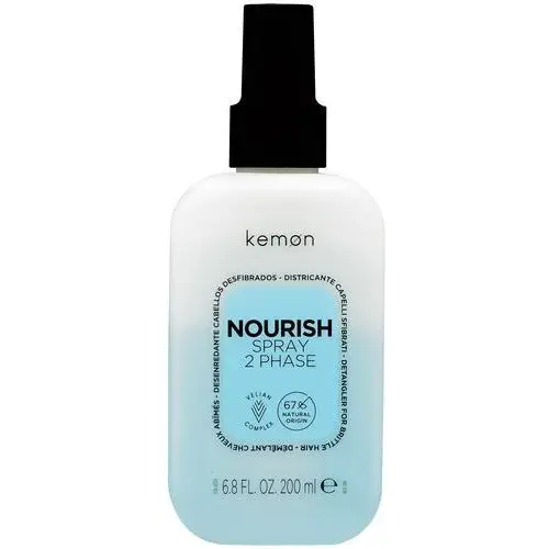 Nourish 2 phase detangler - dwufazowy spray do włosów zniszczonych, 200ml Kemon