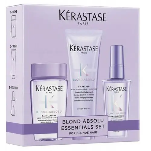 Kerastase Blond Absolu Discovery Set zestaw mini produktów do włosów blond