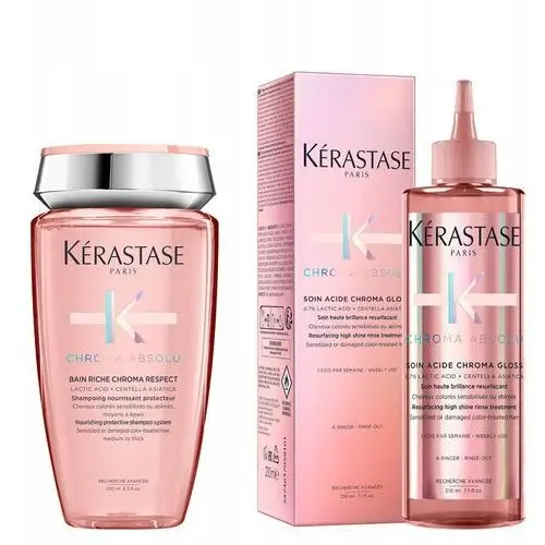 Kerastase Chroma Absolu szampon 250ml gloss 210ml