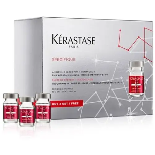 Kérastase spécifique aminexil – kuracja przeciw wypadaniu włosów, zestaw 30x 6 ml Kerastase