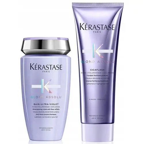 Kerastse Blond Absolu Szampon Ultra-Violet Odżywka