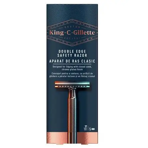 King C. Gillette Double Edge Maszynka 5 ostrzy