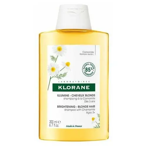 Camomille, rumiankowy szampon ożywiający kolor do włosów blond, 200 ml Klorane