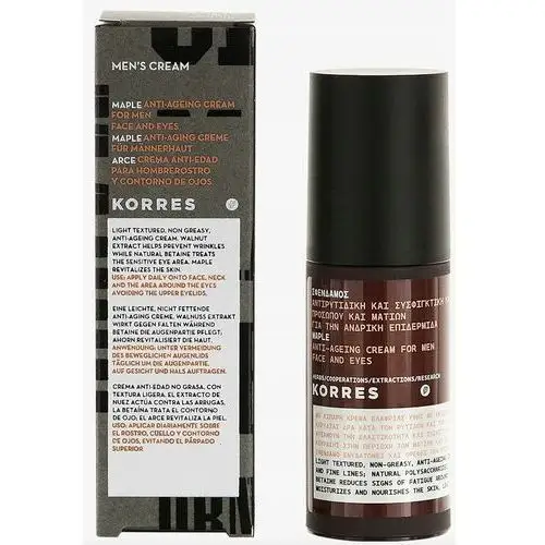 Korres Men's Krem Przecistarzeniowy Do Twarzy I Pod Oczy 50ML