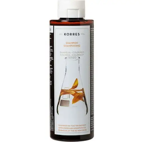 Shampoo sunflower and mountain tea for coloured hair Korres