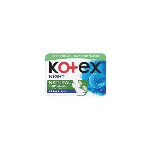 Kotex Natural Night Podpaski na noc 6 szt