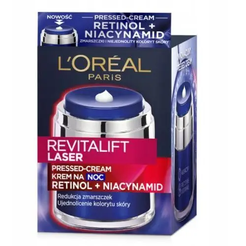 Krem Do Twarzy Loreal Revitalift Laser Z Retinolem i Niacymidem Na Noc 50ml