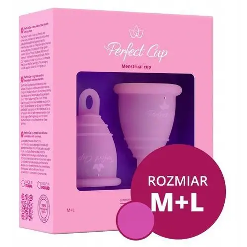 Kubeczek Menstruacyjny Perfect Cup Róż [M+L]