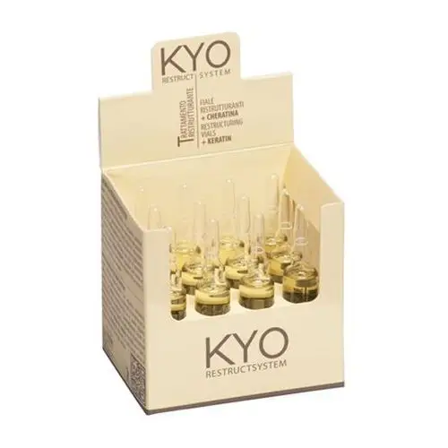 Ampułki do włosów z keratyną 12x10 ml restruct system Kyo