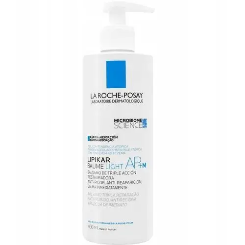 La Roche-Posay Lipikar Baume Light Ap+m, balsam do ciała, 400 ml