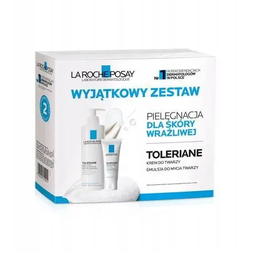 La Roche-posay Zestaw Toleriane Emulsja do mycia Krem do twarzy Sensitive