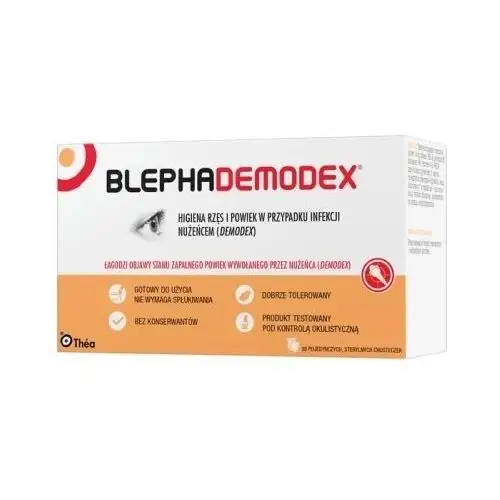 Blephademodex chusteczki do higieny powiek x 30 sztuk Laboratoires thea