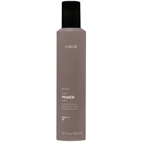 Lakme k.finish power strong hold mousse - extra mocna pianka do modelowania włosów, 300ml