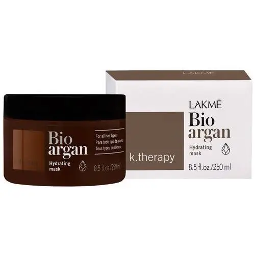 Lakme K.Therapy Bio Argan - nawilżająca maska do włosów z organicznym olejkiem arganowym, 250ml