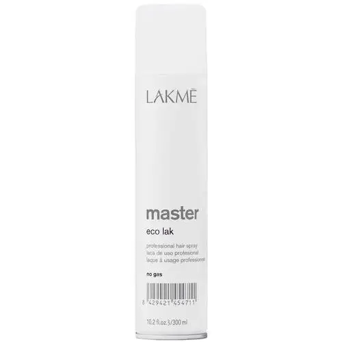 Lakme Master Eco Lak No Gas Hairspray - lakier do włosów nie zawierający gazu, 300ml