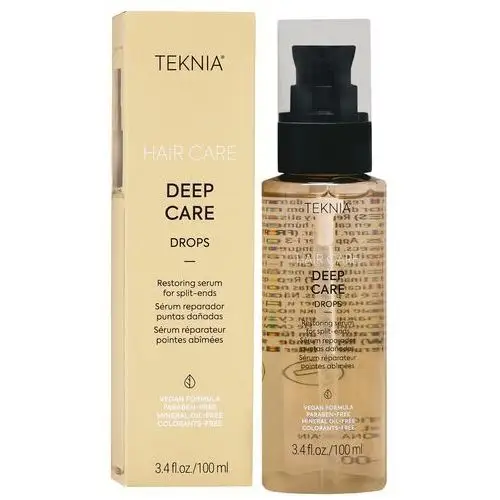 Lakme teknia deep care drops serum - regenerujące serum na końcówki włosów, 100ml