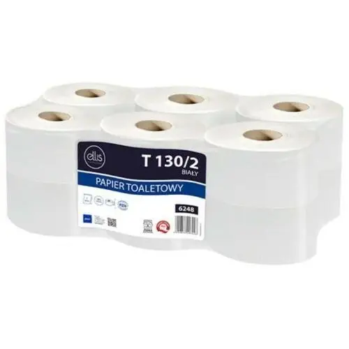 Lamix Papier toaletowy jumbo ellis 130/2 100% celuloza 2-warstwowy 12 rolek