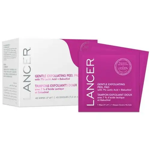 Lancer gentle exfoliating peel pads (45pcs)