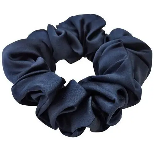 Lenoites Mulberry Silk Scrunchie, Blue