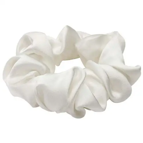 Lenoites Mulberry Silk Scrunchie, White,2