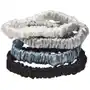 Lenoites mulberry silk skinny scrunchies white, light grey, blue, black Sklep on-line