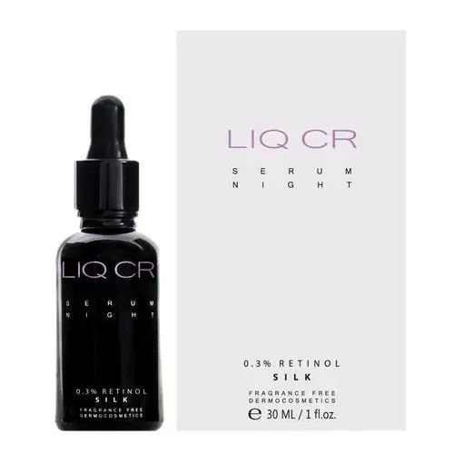 Liq, CR, Serum Night 0.3% Retinol Silk, koncentrat intensywnie korygujący na noc, 30 ml