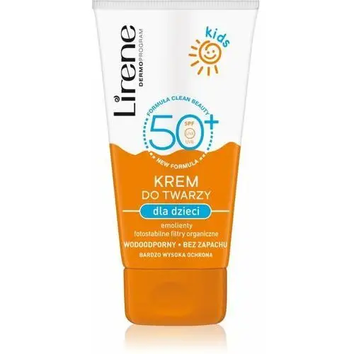 Lirene Sun Kids ochronny krem do twarzy wodoodporny dla dzieci 50 ml