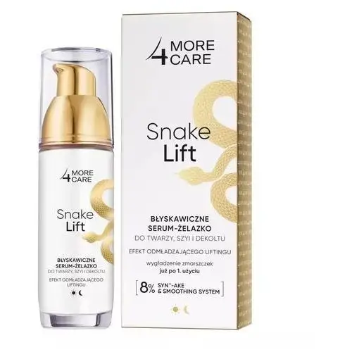 More4care snake lift błyskawiczne serum-żelazko do twarzy,szyi i dekoltu 35ml Long 4 lashes