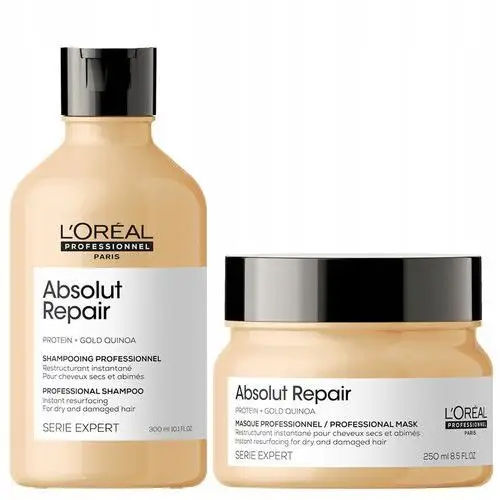 Loreal Absolut Repair odbudowa Szampon 300 Maska