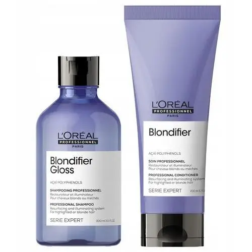 Loreal Blondifier Gloss szampon 300ml odżywka 200